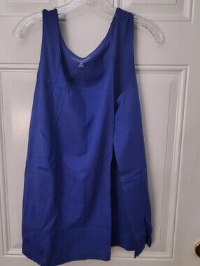 Woman Within Royal Blue Sleeveless Tank Top